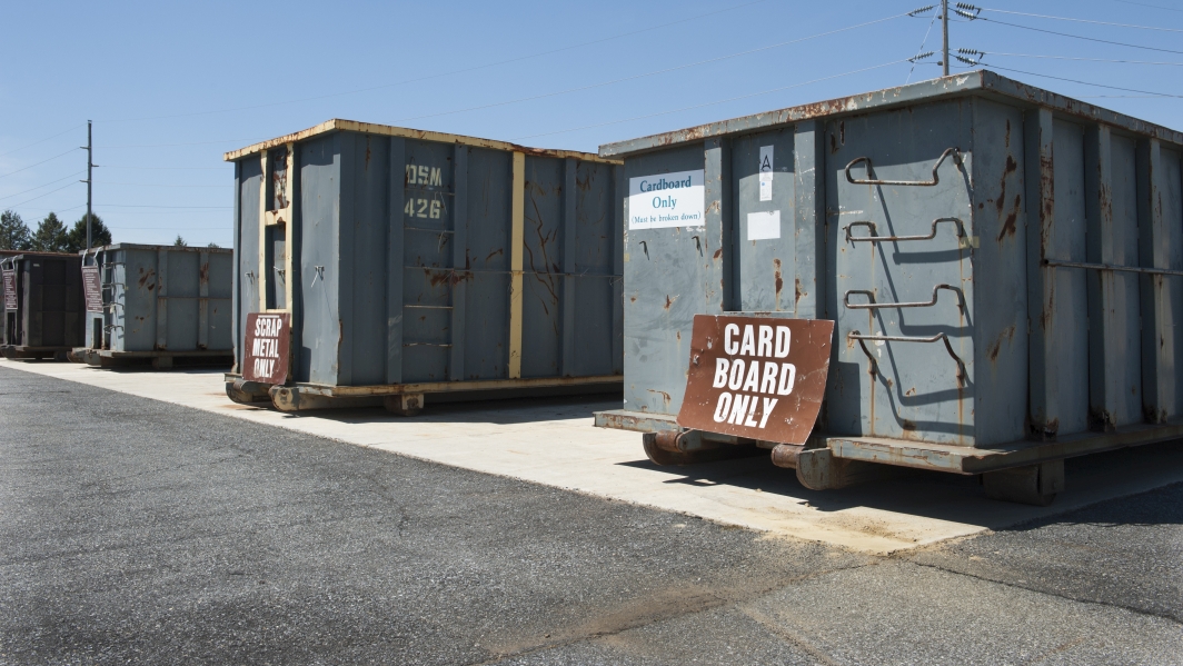 Recycling dumpsters